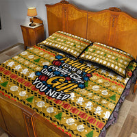 The Only Gift You Need Christmas Quilt Bed Set Xmas Holiday Patterns - Wonder Print Shop