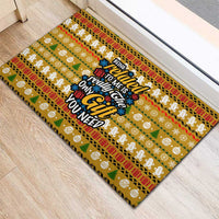 The Only Gift You Need Christmas Rubber Doormat Xmas Holiday Patterns - Wonder Print Shop