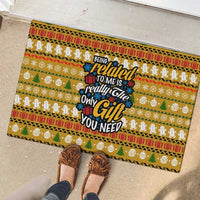 The Only Gift You Need Christmas Rubber Doormat Xmas Holiday Patterns - Wonder Print Shop