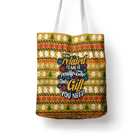 The Only Gift You Need Christmas Tote Bag Xmas Holiday Patterns - undefined