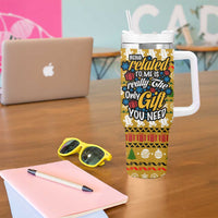 The Only Gift You Need Christmas Tumbler With Handle Xmas Holiday Patterns - Wonder Print Shop