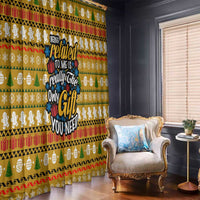 The Only Gift You Need Christmas Window Curtain Xmas Holiday Patterns - Wonder Print Shop