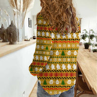 The Only Gift You Need Christmas Women Casual Shirt Xmas Holiday Patterns - Wonder Print Shop