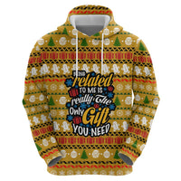 The Only Gift You Need Christmas Zip Hoodie Xmas Holiday Patterns - Wonder Print Shop