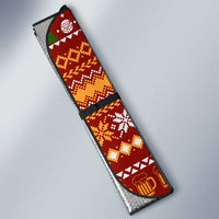 Drink Beer With French Bulldog Christmas Auto Sun Shade Xmas Holiday Patterns - Wonder Print Shop
