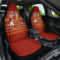 Drink Beer With French Bulldog Christmas Car Seat Cover Xmas Holiday Patterns - Wonder Print Shop