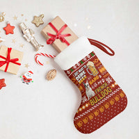 Drink Beer With French Bulldog Christmas Stocking Xmas Holiday Patterns - Wonder Print Shop
