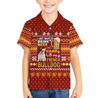 Drink Beer With French Bulldog Christmas Family Matching Mermaid Dress and Hawaiian Shirt Xmas Holiday Patterns - Wonder Print Shop