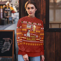 Drink Beer With French Bulldog Christmas Ugly Christmas Sweater Xmas Holiday Patterns - Wonder Print Shop