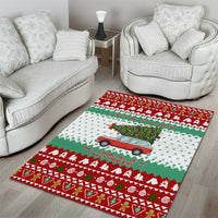 I Just Want To Camping Christmas Area Rug Xmas Holiday Patterns - Wonder Print Shop