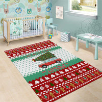 I Just Want To Camping Christmas Area Rug Xmas Holiday Patterns - Wonder Print Shop