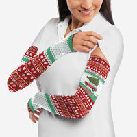 I Just Want To Camping Christmas Arm Sleeves Xmas Holiday Patterns - Wonder Print Shop