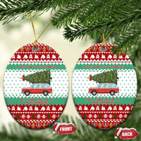I Just Want To Camping Christmas Ceramic Ornament Xmas Holiday Patterns - Wonder Print Shop