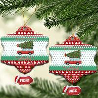 I Just Want To Camping Christmas Ceramic Ornament Xmas Holiday Patterns - Wonder Print Shop