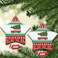 I Just Want To Camping Christmas Ceramic Ornament Xmas Holiday Patterns - Wonder Print Shop