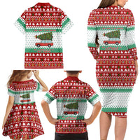 I Just Want To Camping Christmas Family Matching Long Sleeve Bodycon Dress and Hawaiian Shirt Xmas Holiday Patterns - Wonder Print Shop