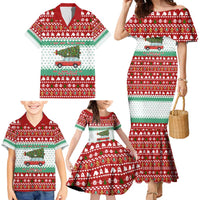 I Just Want To Camping Christmas Family Matching Mermaid Dress and Hawaiian Shirt Xmas Holiday Patterns - Wonder Print Shop