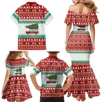 I Just Want To Camping Christmas Family Matching Mermaid Dress and Hawaiian Shirt Xmas Holiday Patterns - Wonder Print Shop
