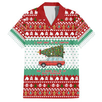 I Just Want To Camping Christmas Family Matching Off The Shoulder Long Sleeve Dress and Hawaiian Shirt Xmas Holiday Patterns - Wonder Print Shop