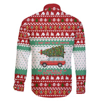 I Just Want To Camping Christmas Family Matching Off The Shoulder Long Sleeve Dress and Hawaiian Shirt Xmas Holiday Patterns - Wonder Print Shop