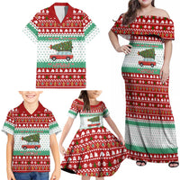 I Just Want To Camping Christmas Family Matching Off Shoulder Maxi Dress and Hawaiian Shirt Xmas Holiday Patterns - Wonder Print Shop