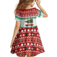 I Just Want To Camping Christmas Family Matching Off Shoulder Short Dress and Hawaiian Shirt Xmas Holiday Patterns - Wonder Print Shop