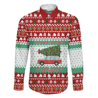 I Just Want To Camping Christmas Family Matching Off Shoulder Short Dress and Hawaiian Shirt Xmas Holiday Patterns - Wonder Print Shop