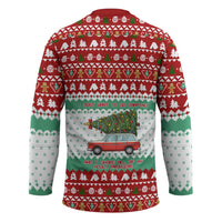 I Just Want To Camping Christmas Hockey Jersey Xmas Holiday Patterns - Wonder Print Shop