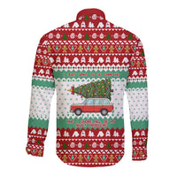 I Just Want To Camping Christmas Long Sleeve Button Shirt Xmas Holiday Patterns - Wonder Print Shop