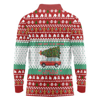 I Just Want To Camping Christmas Long Sleeve Polo Shirt Xmas Holiday Patterns - Wonder Print Shop