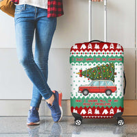 I Just Want To Camping Christmas Luggage Cover Xmas Holiday Patterns - Wonder Print Shop