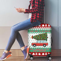 I Just Want To Camping Christmas Luggage Cover Xmas Holiday Patterns - Wonder Print Shop