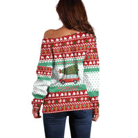 I Just Want To Camping Christmas Off Shoulder Sweater Xmas Holiday Patterns - Wonder Print Shop