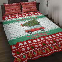 I Just Want To Camping Christmas Quilt Bed Set Xmas Holiday Patterns - Wonder Print Shop