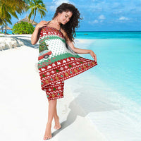 I Just Want To Camping Christmas Sarong Xmas Holiday Patterns - Wonder Print Shop