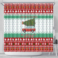 I Just Want To Camping Christmas Shower Curtain Xmas Holiday Patterns - Wonder Print Shop