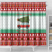 I Just Want To Camping Christmas Shower Curtain Xmas Holiday Patterns - Wonder Print Shop