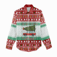 I Just Want To Camping Christmas Women Casual Shirt Xmas Holiday Patterns - Wonder Print Shop