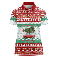 I Just Want To Camping Christmas Women Polo Shirt Xmas Holiday Patterns - Wonder Print Shop