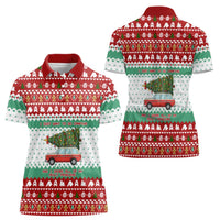 I Just Want To Camping Christmas Women Polo Shirt Xmas Holiday Patterns - Wonder Print Shop
