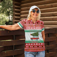 I Just Want To Camping Christmas Women Polo Shirt Xmas Holiday Patterns - Wonder Print Shop