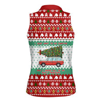 I Just Want To Camping Christmas Women Sleeveless Polo Shirt Xmas Holiday Patterns - Wonder Print Shop