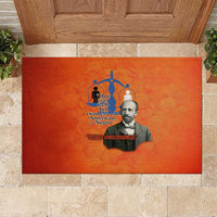 W.E.B. Du Bois Tribute Rubber Doormat W.E.B. Du Bois Tribute - Wonder Print Shop