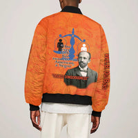 W.E.B. Du Bois Tribute Sleeve Zip Bomber Jacket W.E.B. Du Bois Tribute - Wonder Print Shop
