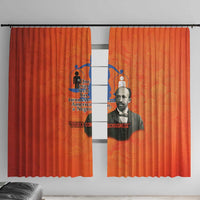 W.E.B. Du Bois Tribute Window Curtain W.E.B. Du Bois Tribute - Wonder Print Shop