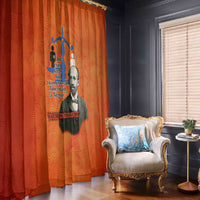 W.E.B. Du Bois Tribute Window Curtain W.E.B. Du Bois Tribute - Wonder Print Shop