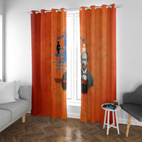 W.E.B. Du Bois Tribute Window Curtain W.E.B. Du Bois Tribute - Wonder Print Shop