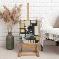 W.E.B. Du Bois Education is Liberation Canvas Wall Art Scholar, Activist, Visionary Tribute Design - Wonder Print Shop