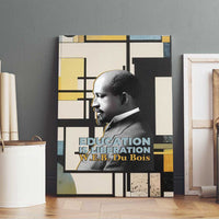 W.E.B. Du Bois Education is Liberation Canvas Wall Art Scholar, Activist, Visionary Tribute Design - Wonder Print Shop