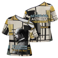 W.E.B. Du Bois Education is Liberation Cross Shoulder Shirt Scholar, Activist, Visionary Tribute Design - Wonder Print Shop